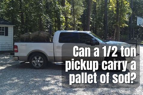 Can a 1/2 ton pick